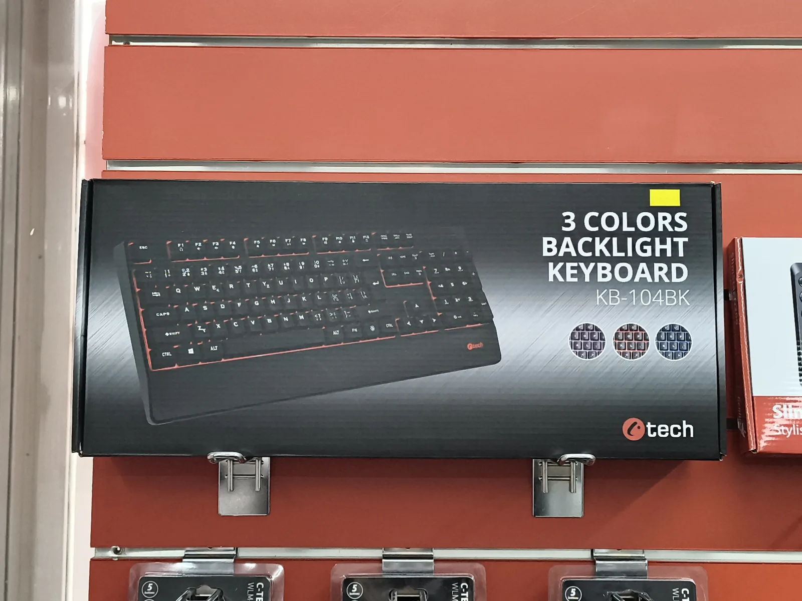 3 Colors Backlight Keyboard KB-104BK