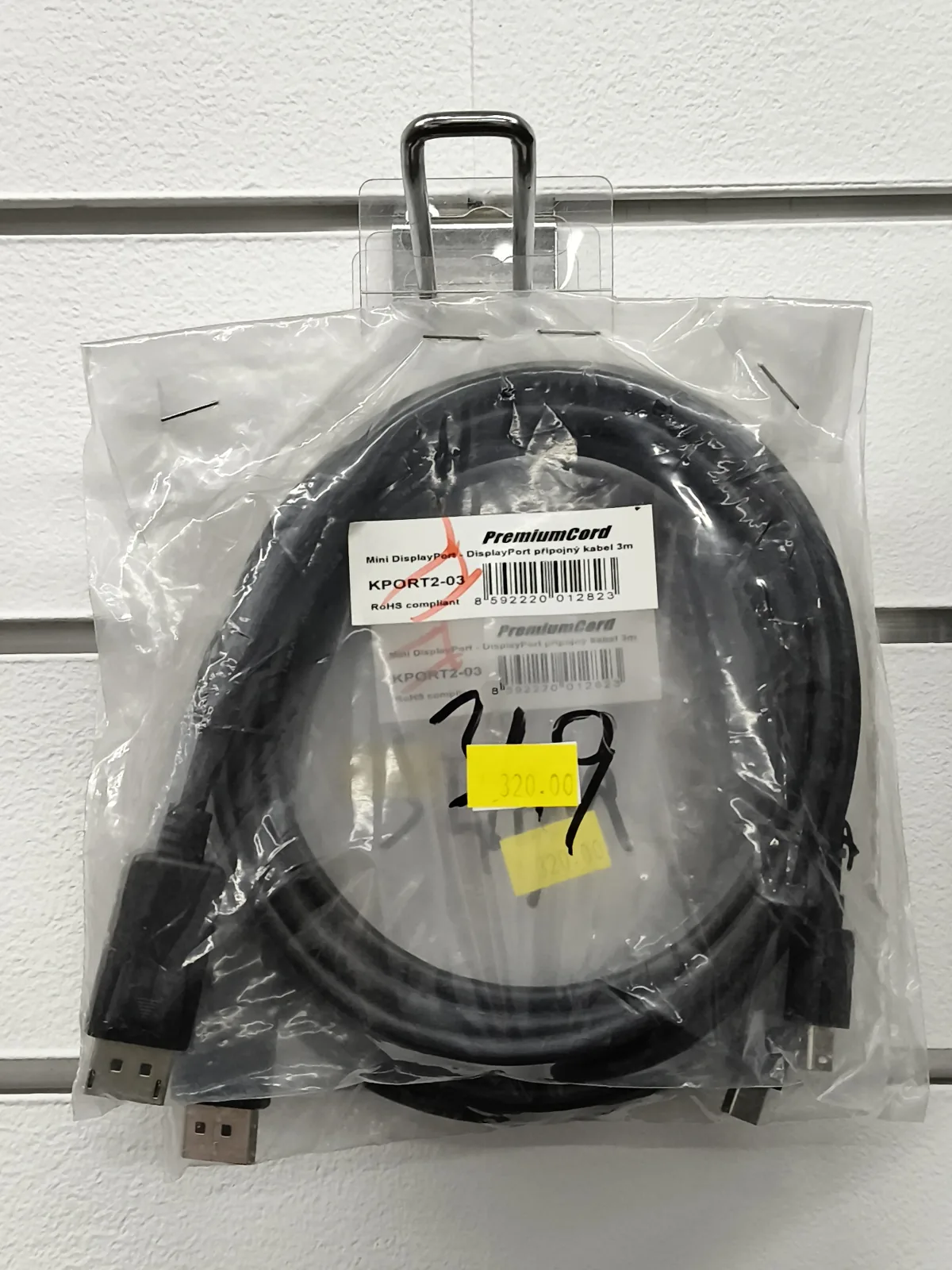 Mini DisplayPort - DisplayPort připojný kabel