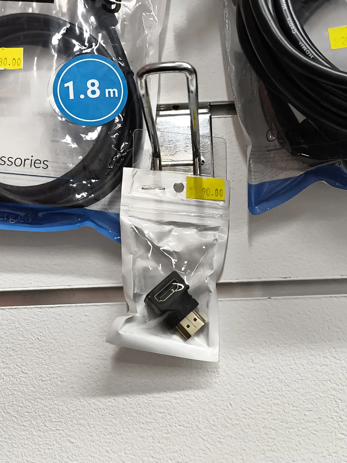 HDMI M-F 90° úhel