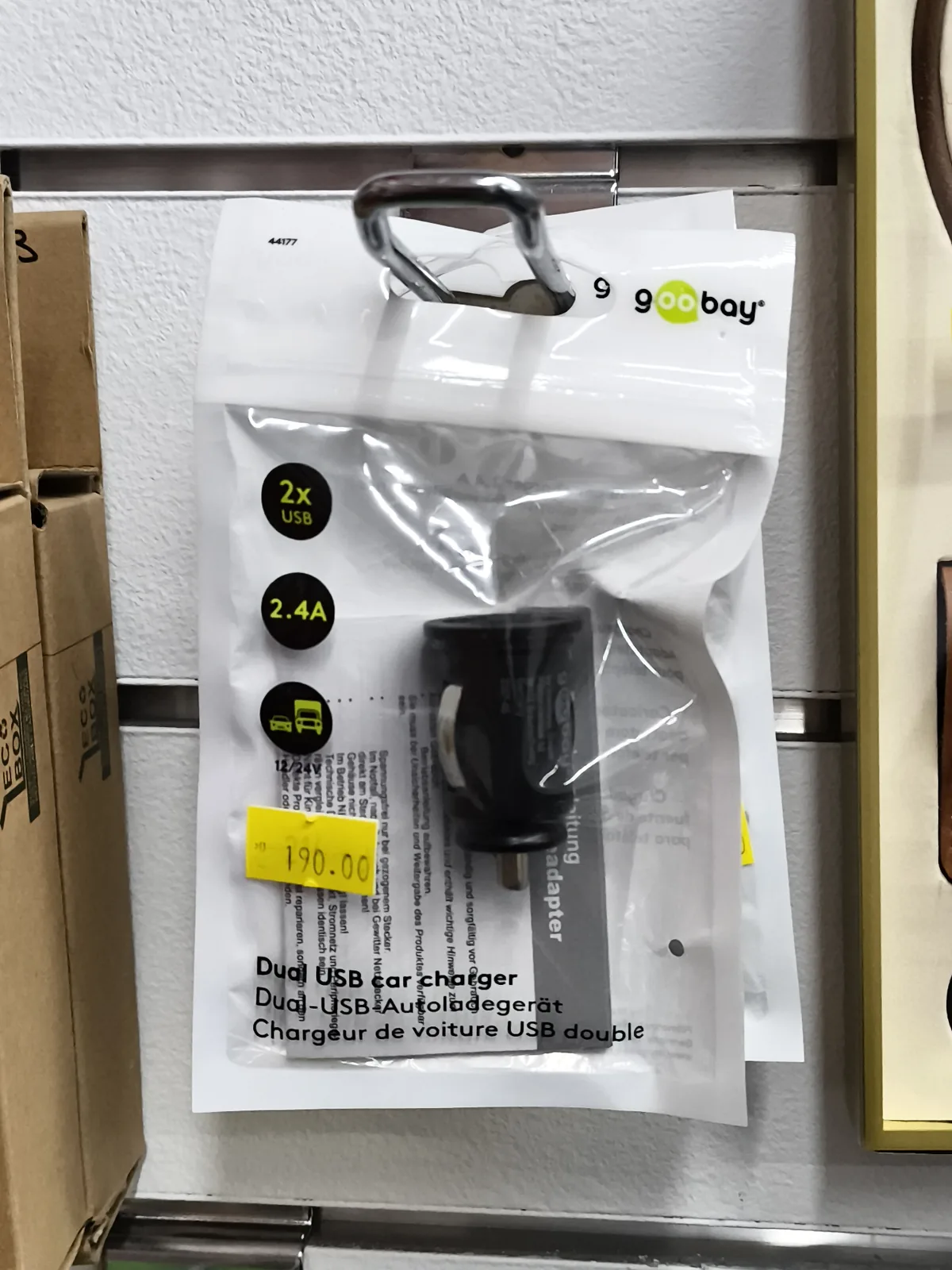 Goobay Dual USB car charger